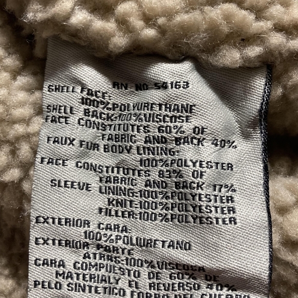 Vintage Levi's Strauss Brown Polyurethane Unreal Leather Jacket Men's Large L - Picture 6 of 7